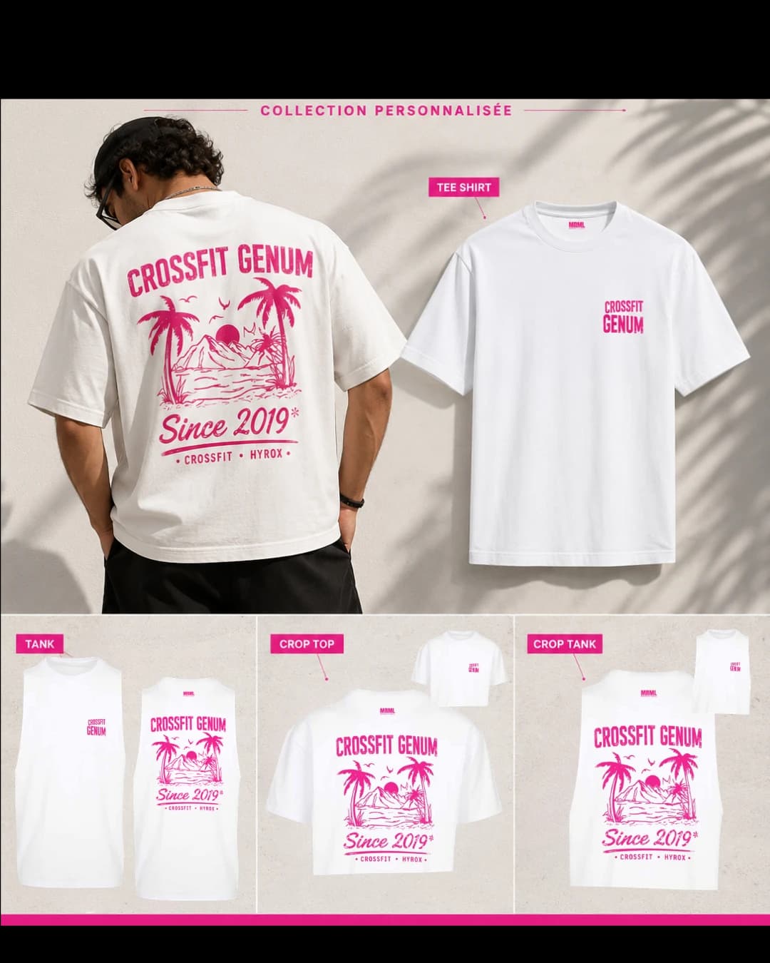 Collection de t-shirts personnalisés pour CrossFit Genum