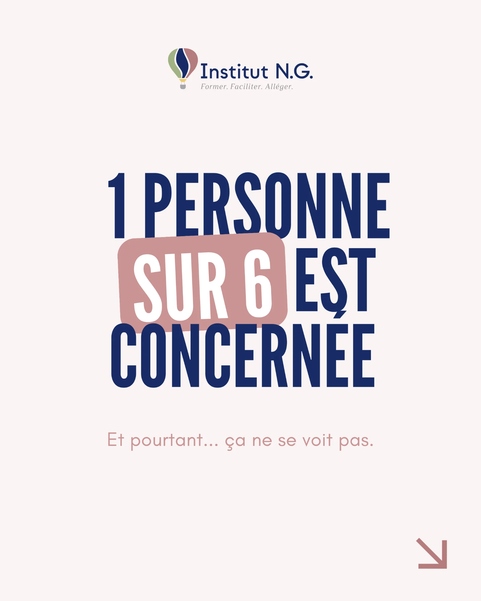 Carrousel Institut NG, extrait 3 sur 3, statistique 1 personne sur 6 est concernée